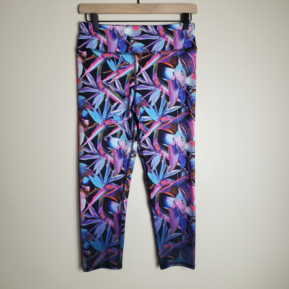 Evolution And Creation Multicolored Fish Leggings - image 2